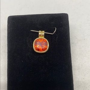 Sterling pendant with gold tone overlay